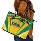 Cricket Jamaica Leather Tote Bag Scorpions We Made Legends