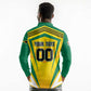 Custom Cricket Jamaica Long Sleeve Polo Shirt Scorpions We Made Legends