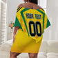 Custom Cricket Jamaica Off Shoulder Short Dress Scorpions We Made Legends