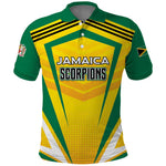 Custom Cricket Jamaica Polo Shirt Scorpions We Made Legends