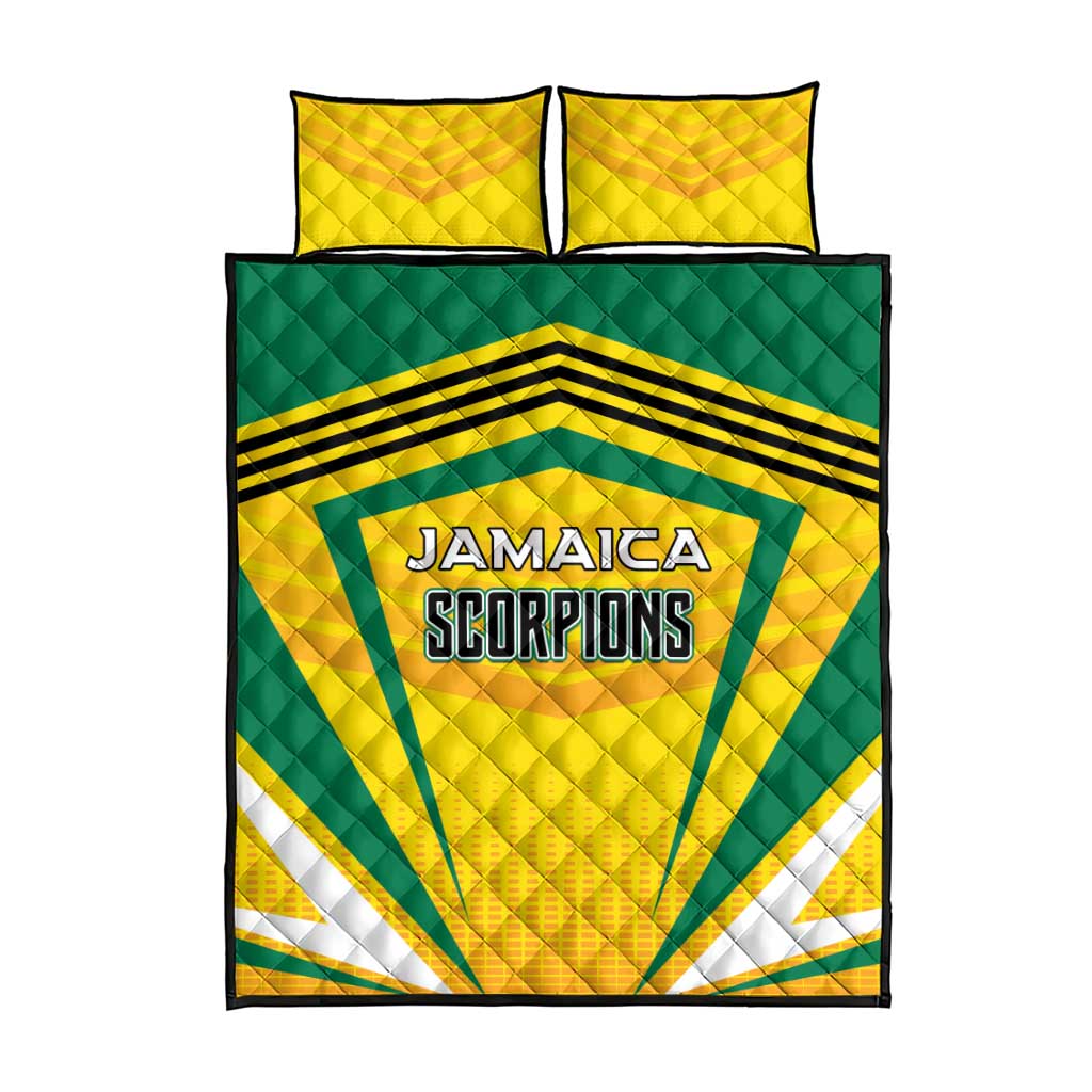 Cricket Jamaica Quilt Bed Set Scorpions We Made Legends