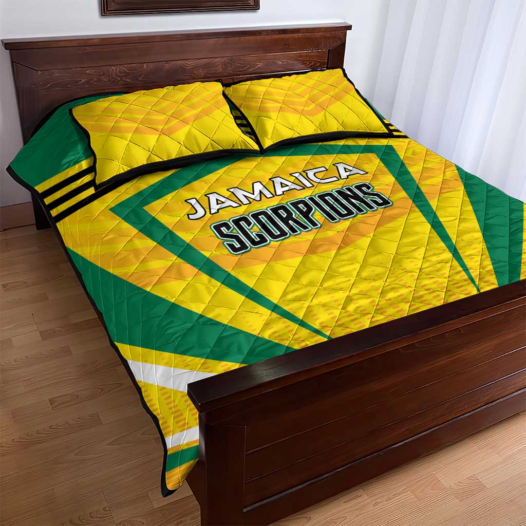 Cricket Jamaica Quilt Bed Set Scorpions We Made Legends