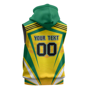 Custom Cricket Jamaica Sleeveless Zip Hoodie Scorpions We Made Legends - African Pride