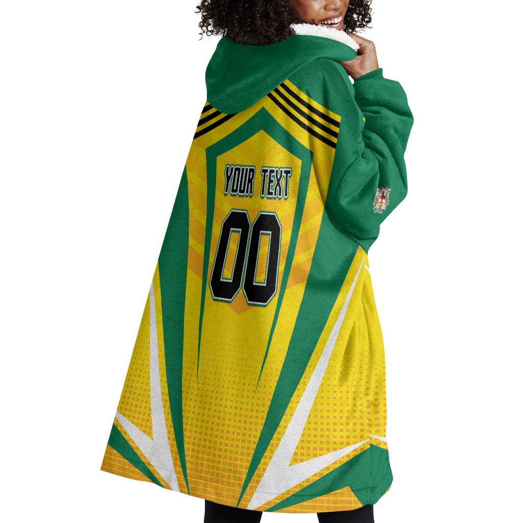 Custom Cricket Jamaica Wearable Blanket Hoodie Scorpions We Made Legends