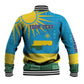 Personalized Rwanda Baseball Jacket Coat of Arms With African Pattern LT01