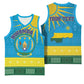 Personalized Rwanda Basketball Jersey Coat of Arms With African Pattern LT01