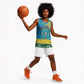 Personalized Rwanda Basketball Jersey Coat of Arms With African Pattern LT01