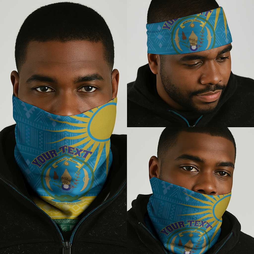 Rwanda Neck Gaiter Coat of Arms African Pattern LT01