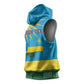 Personalized Rwanda Sleeveless Hoodie Coat of Arms With African Pattern - African Pride
