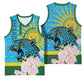 Rwanda Independence Day Basketball Jersey Leopard With Roses LT01