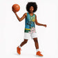 Rwanda Independence Day Basketball Jersey Leopard With Roses LT01