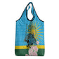 Rwanda Independence Day Grocery Bag Leopard With Roses