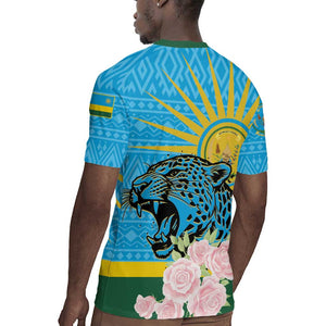 Rwanda Independence Day Rugby Jersey Leopard With Roses