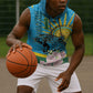 Rwanda Independence Day Sleeveless Hoodie Leopard With Roses - African Pride