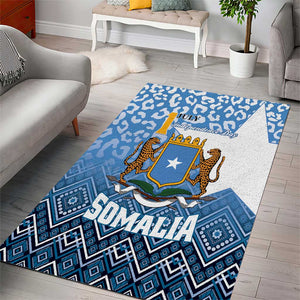 Somalia Independence Day Area Rug African Leopard Pattern