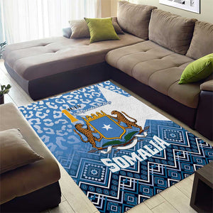 Somalia Independence Day Area Rug African Leopard Pattern