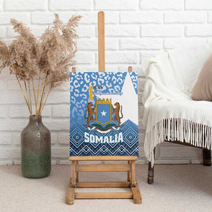 Somalia Independence Day Canvas Wall Art African Leopard Pattern