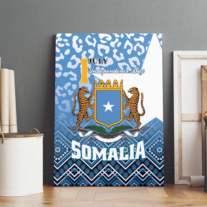 Somalia Independence Day Canvas Wall Art African Leopard Pattern