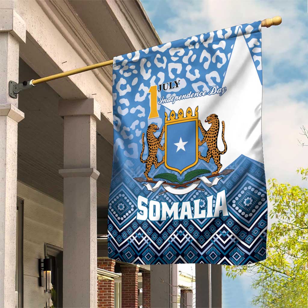 Somalia Independence Day Garden Flag African Leopard Pattern