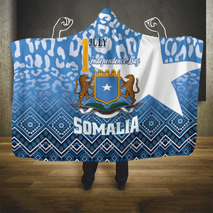 Somalia Independence Day Hooded Blanket African Leopard Pattern