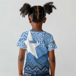 Personalized Somalia Independence Day Kid T shirt African Leopard Pattern