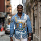 Personalized Somalia Independence Day Long Sleeve Button Shirt African Leopard Pattern