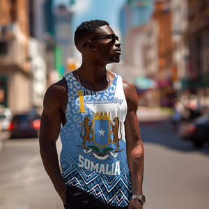 Personalized Somalia Independence Day Men Tank Top African Leopard Pattern