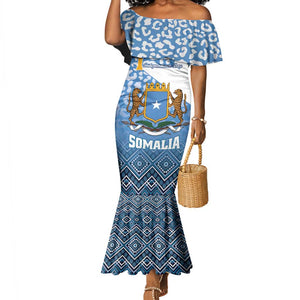 Personalized Somalia Independence Day Mermaid Dress African Leopard Pattern