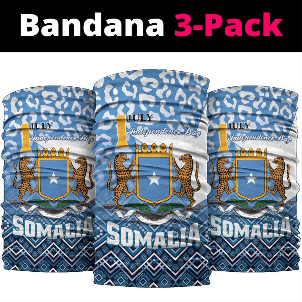 Somalia Independence Day Neck Gaiter African Leopard Pattern LT01