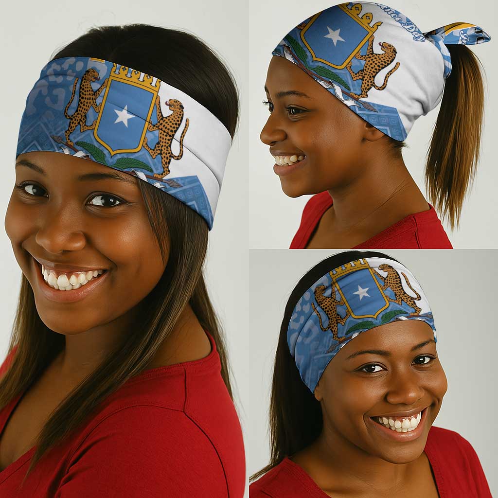 Somalia Independence Day Neck Gaiter African Leopard Pattern LT01