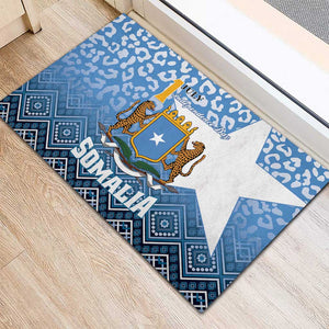 Somalia Independence Day Rubber Doormat African Leopard Pattern