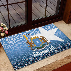 Somalia Independence Day Rubber Doormat African Leopard Pattern