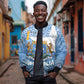 Personalized Somalia Independence Day Sleeve Zip Bomber Jacket African Leopard Pattern