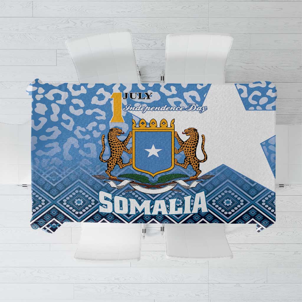 Somalia Independence Day Tablecloth African Leopard Pattern