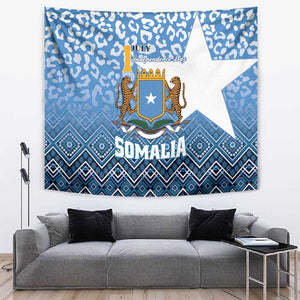 Somalia Independence Day Tapestry African Leopard Pattern