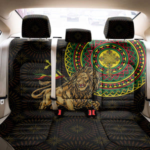 Ethiopia National Day Back Car Seat Cover Lion Of Judah African Pattern