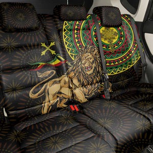 Ethiopia National Day Back Car Seat Cover Lion Of Judah African Pattern