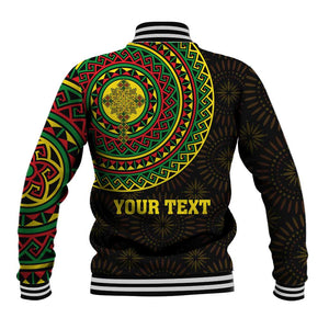 Ethiopia National Day Baseball Jacket Lion Of Judah African Pattern LT01