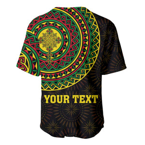 Ethiopia National Day Baseball Jersey Lion Of Judah African Pattern