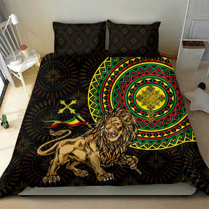 Ethiopia National Day Bedding Set Lion Of Judah African Pattern