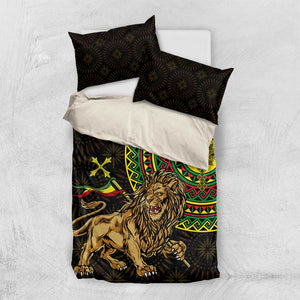 Ethiopia National Day Bedding Set Lion Of Judah African Pattern