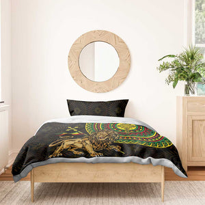 Ethiopia National Day Bedding Set Lion Of Judah African Pattern