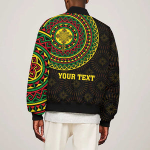 Ethiopia National Day Bomber Jacket Lion Of Judah African Pattern