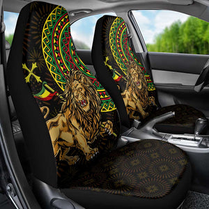 Ethiopia National Day Car Seat Cover Lion Of Judah African Pattern