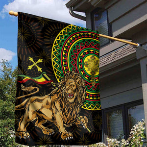 Ethiopia National Day Garden Flag Lion Of Judah African Pattern