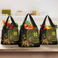 Ethiopia National Day Grocery Bag Lion Of Judah African Pattern