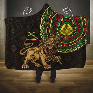 Ethiopia National Day Hooded Blanket Lion Of Judah African Pattern