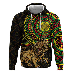 Ethiopia National Day Hoodie Lion Of Judah African Pattern