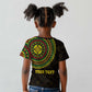 Ethiopia National Day Kid T shirt Lion Of Judah African Pattern