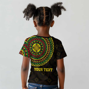 Ethiopia National Day Kid T shirt Lion Of Judah African Pattern